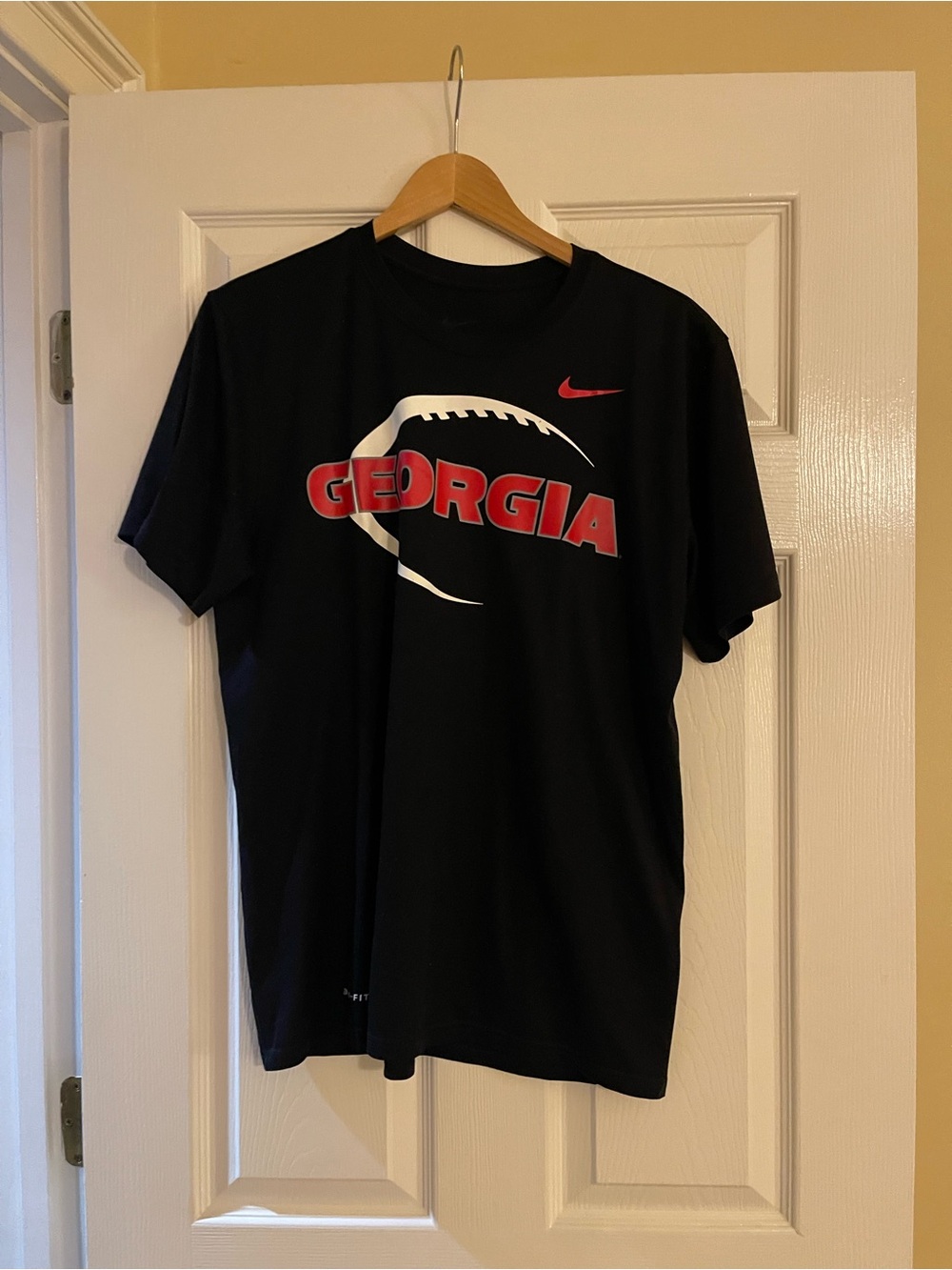 Nike Black Graphic Georgia Football Short Sleeve Tee